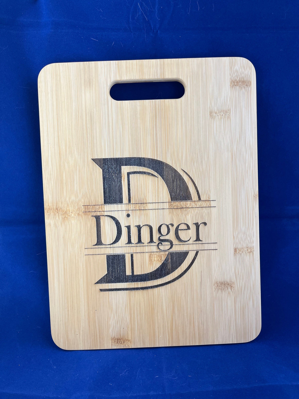 Custom engraved bamboo cutting board
